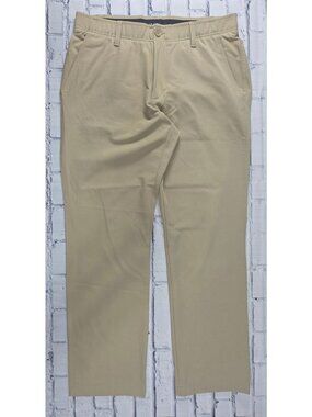 Under Armour Mens Beige Stretch Chino Pants 34x30 Lightweight & Comfortable Fit